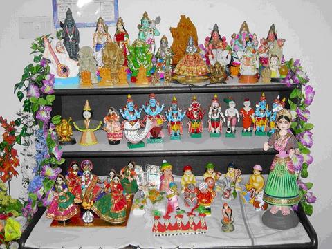 navrathri idols arranged.jpg